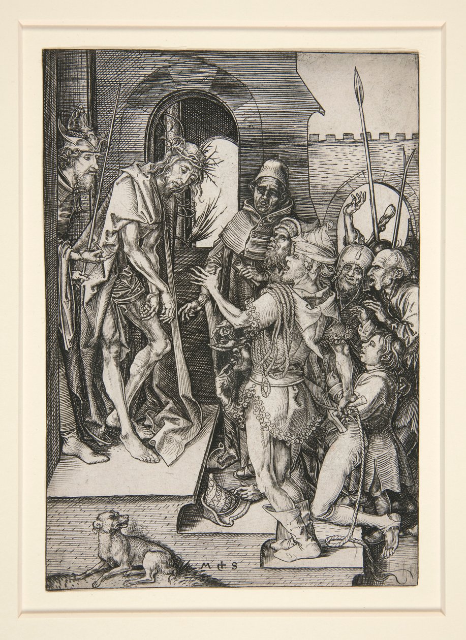 Christus Gepresenteerd aan het Volk (Ecce Homo) door Martin Schongauer
