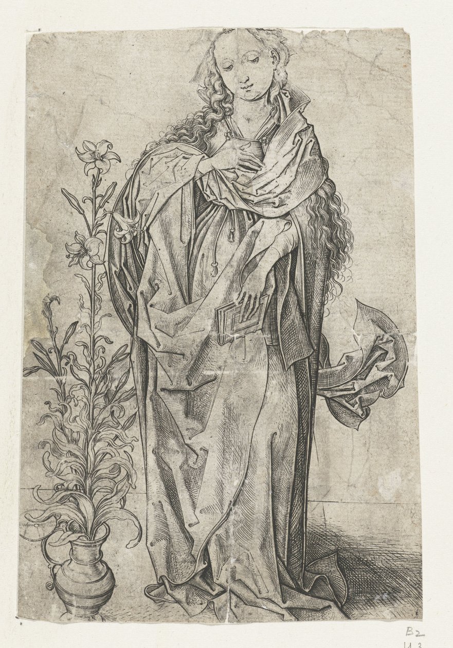De maagd Maria door Martin Schongauer