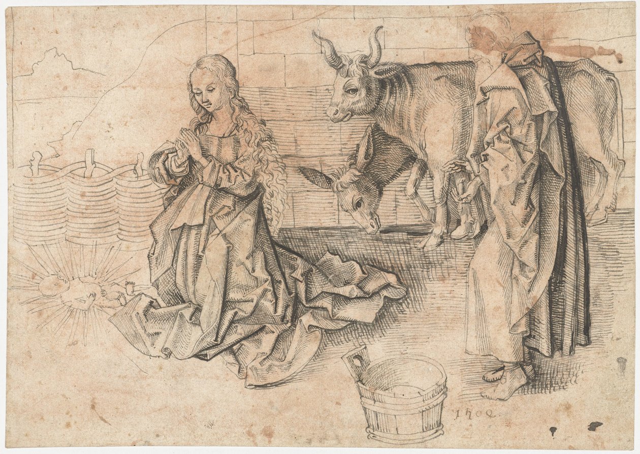 Geboorte van Christus door Martin Schongauer