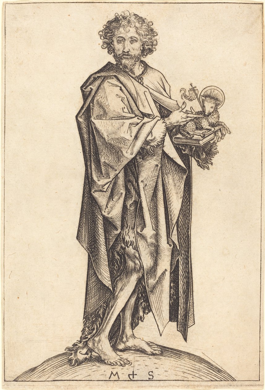 Sint Jan de Doper door Martin Schongauer