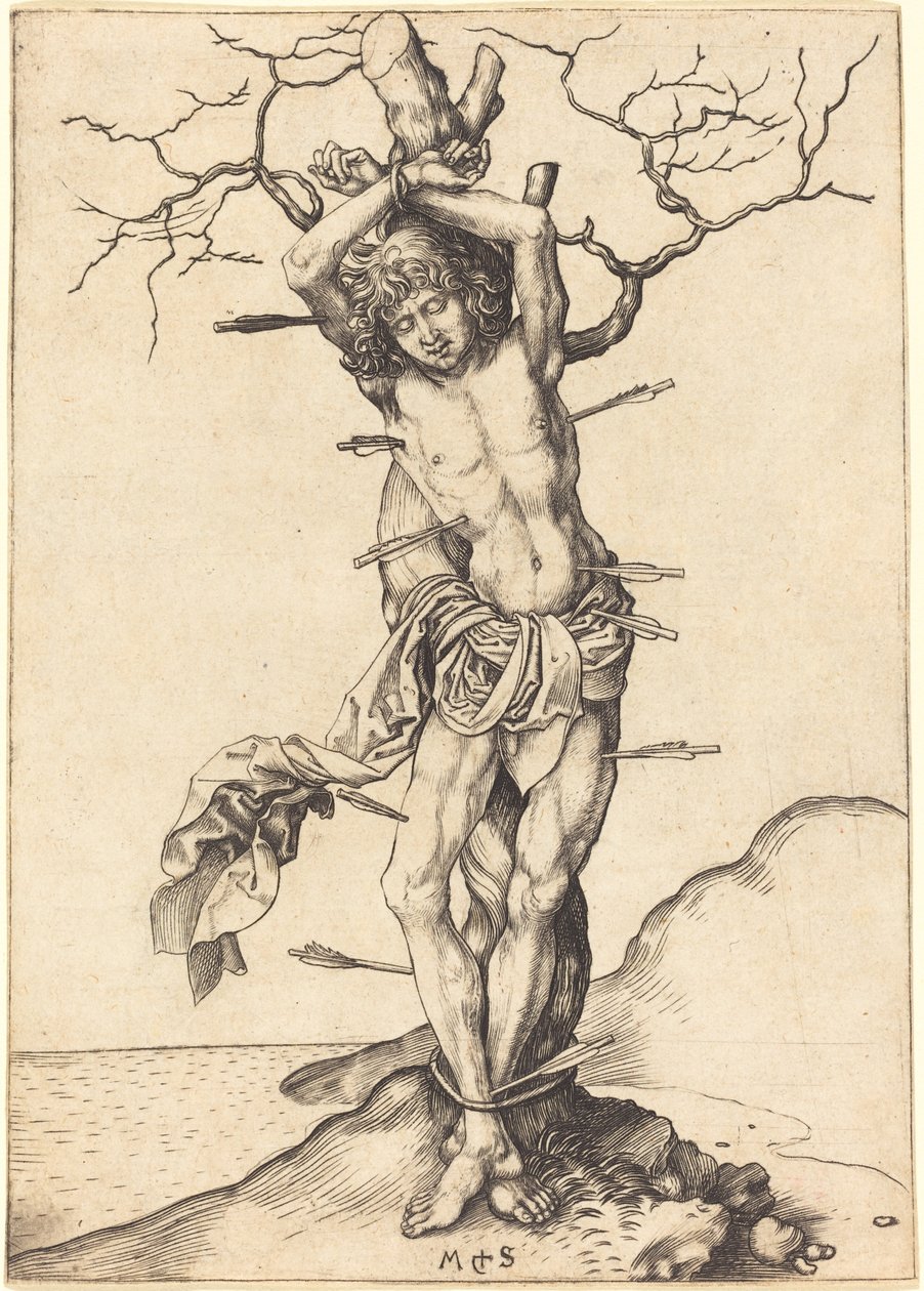 Sint Sebastiaan door Martin Schongauer