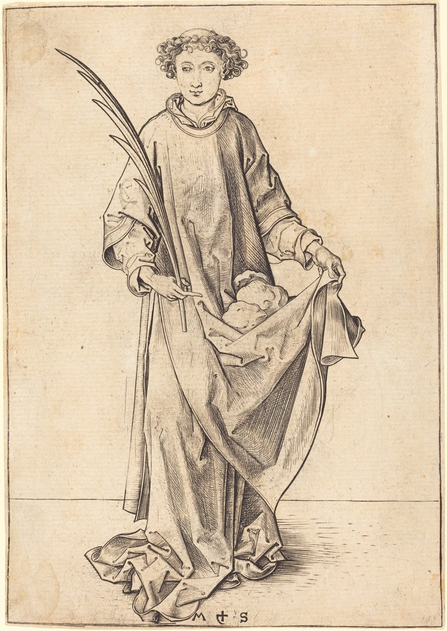 Sint Stefanus door Martin Schongauer