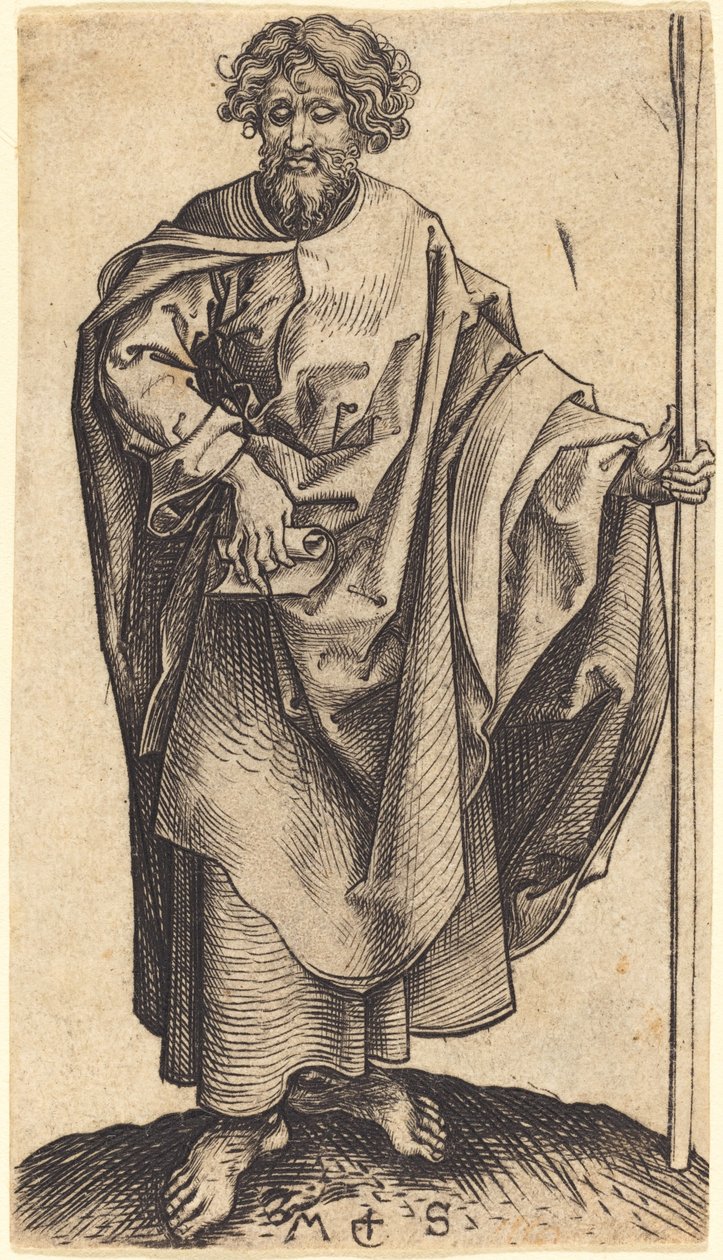 Sint Thomas door Martin Schongauer