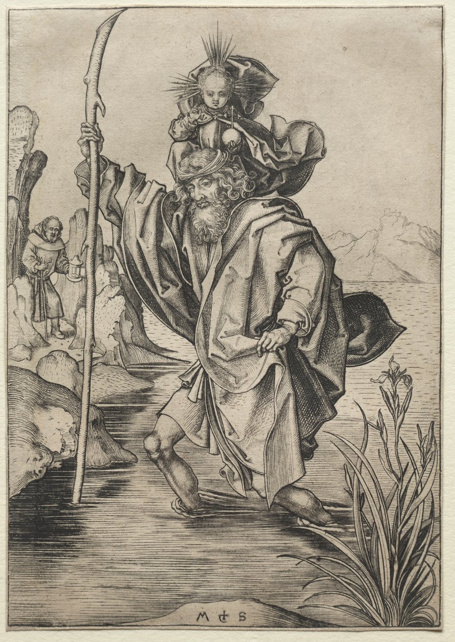 St. Christoffel door Martin Schongauer