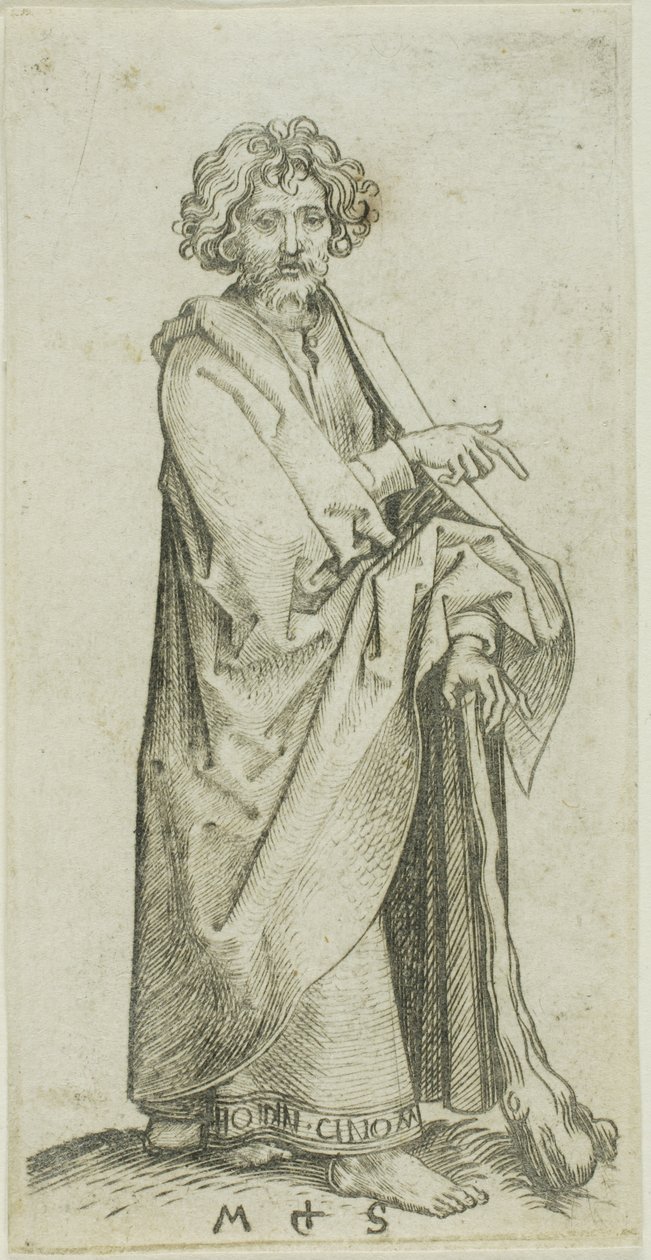 Jacobus Minor, van Apostelen door Martin Schongauer