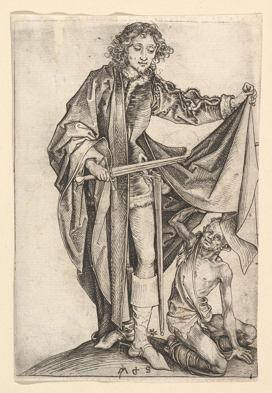 Sint Martinus, ca. 1435-1491 door Martin Schongauer