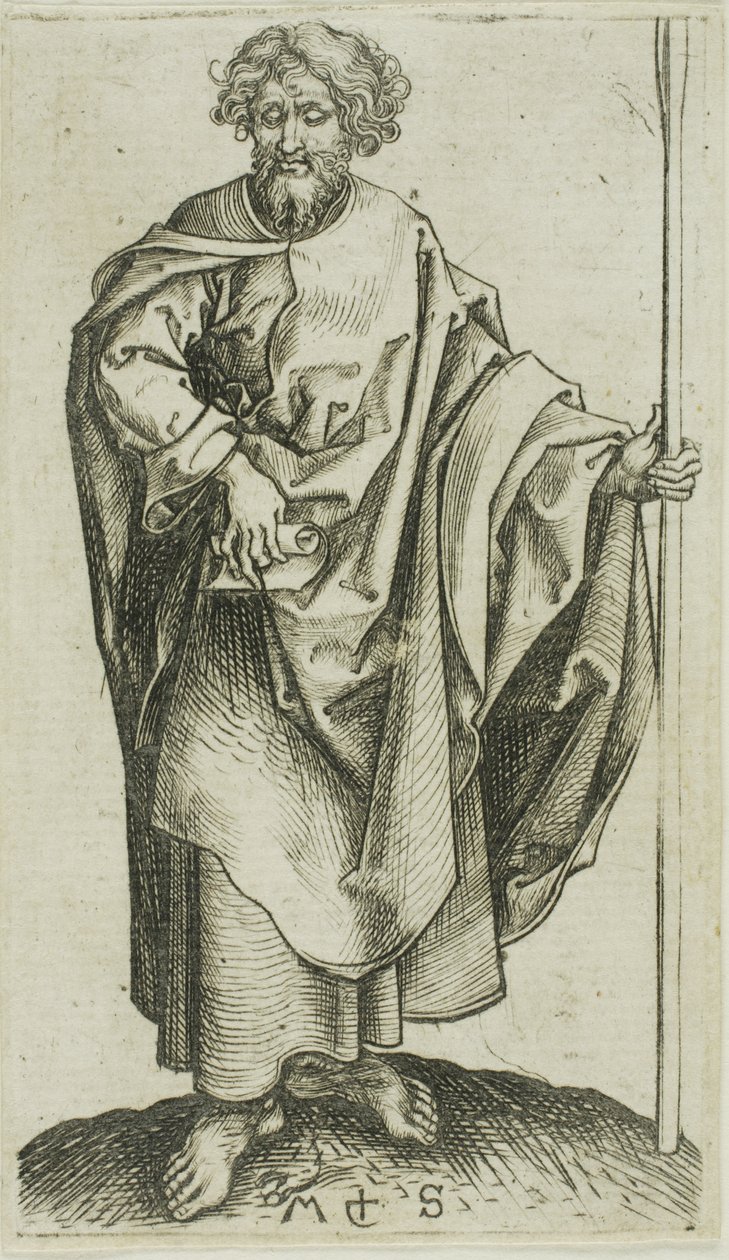 St. Thomas, van Apostelen door Martin Schongauer