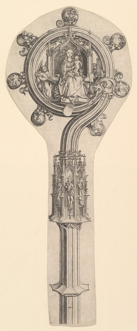 De Staf, ca. 1435-1491 door Martin Schongauer