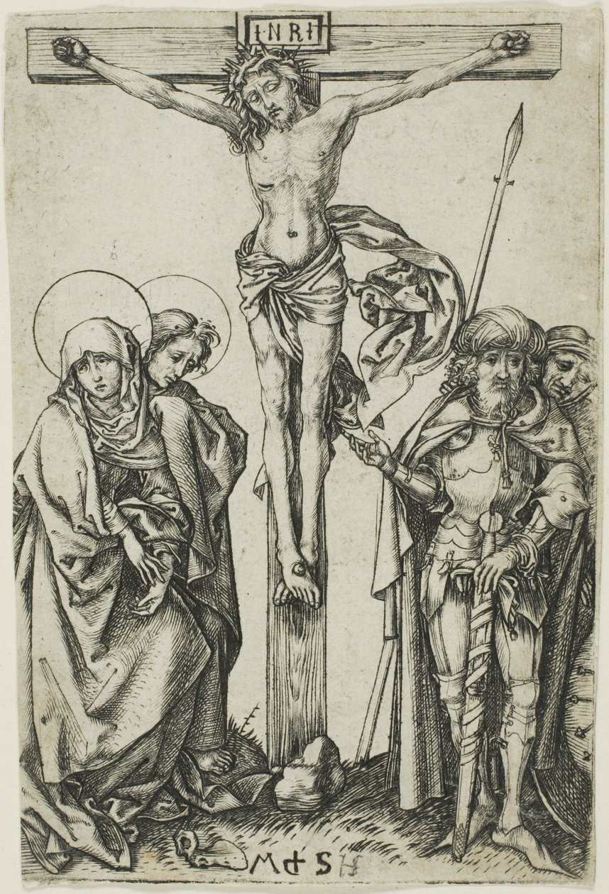 De kruisiging door Martin Schongauer