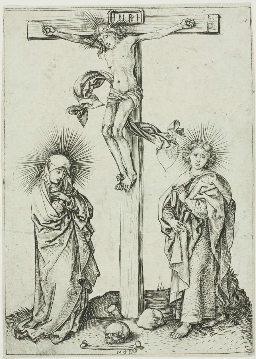 De kruisiging door Martin Schongauer