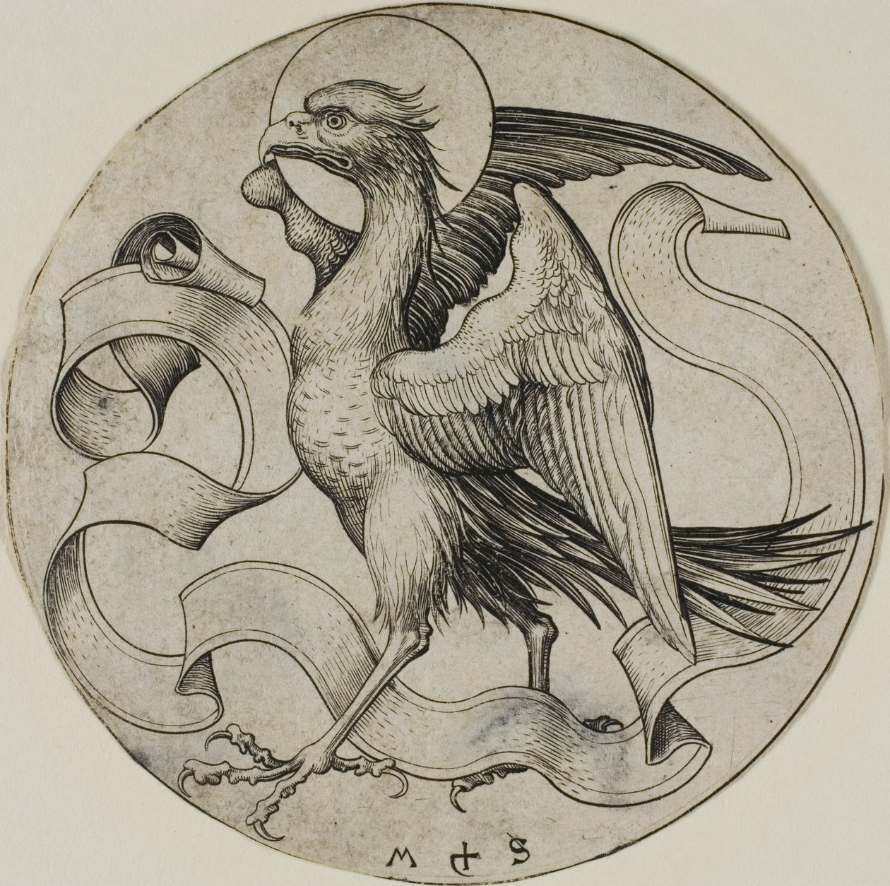 De adelaar van Sint Jan door Martin Schongauer