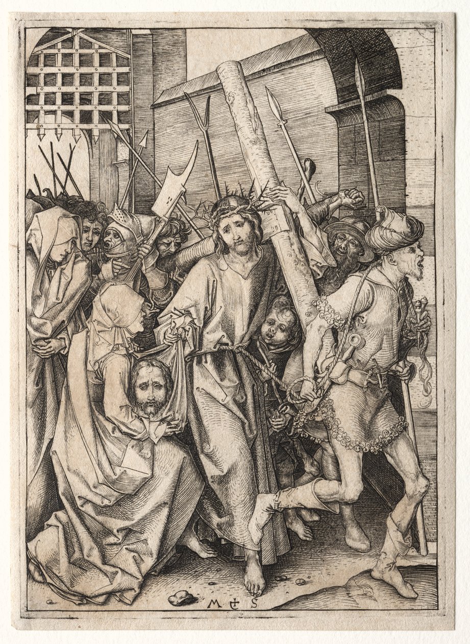 De Passie: Christus Draagt het Kruis door Martin Schongauer