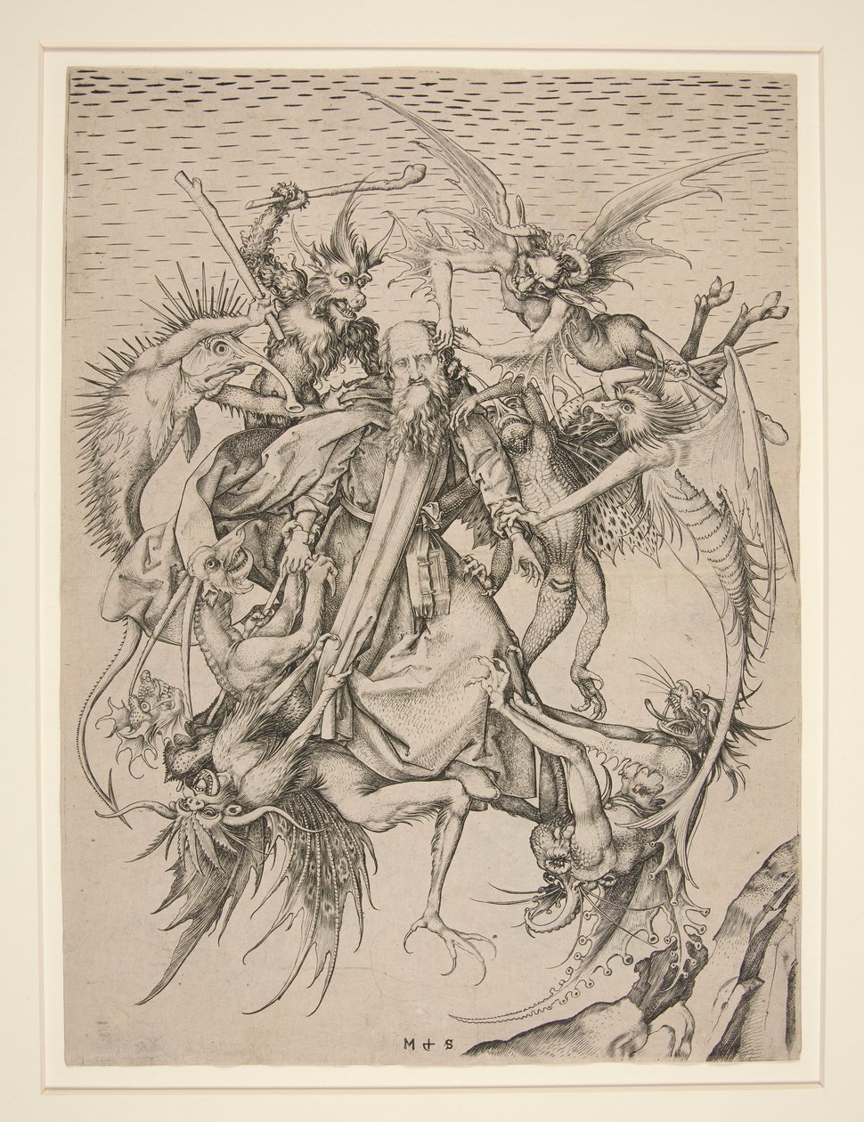 De beproevingen van Sint Antonius door Martin Schongauer