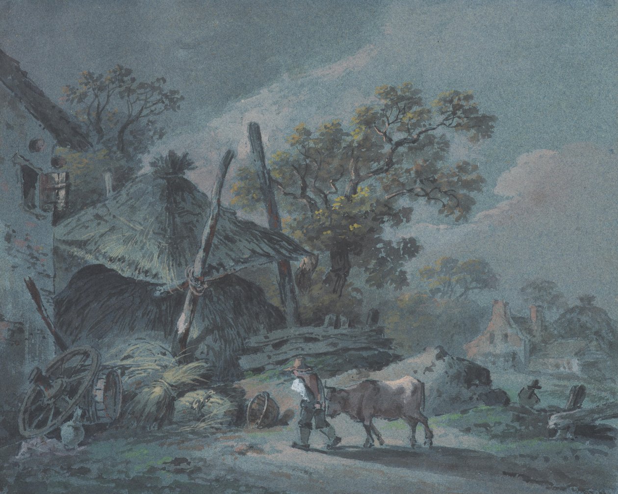Boerderij met hooizolder door Martin von Molitor