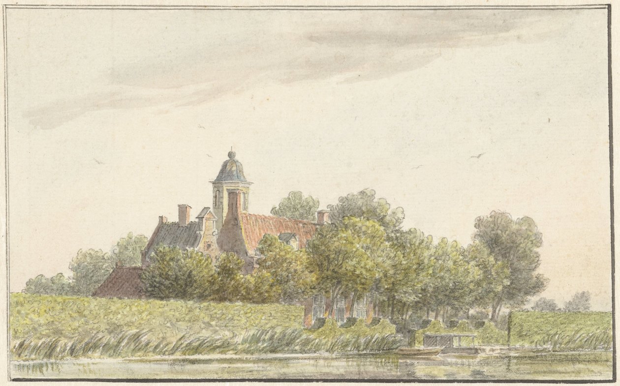 Pauwentuin aan de Amstel door Martinus van der Jagt