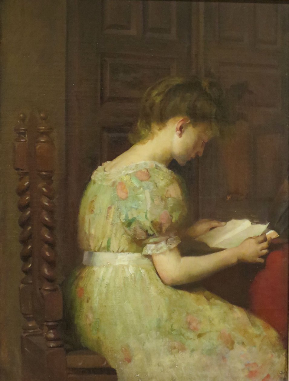 Meisje dat leest door Mary C. Wheeler