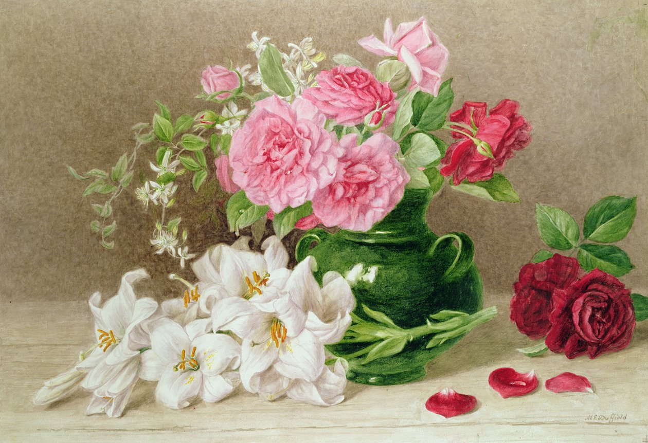 Rozen en lelies door Mary Elizabeth Duffield