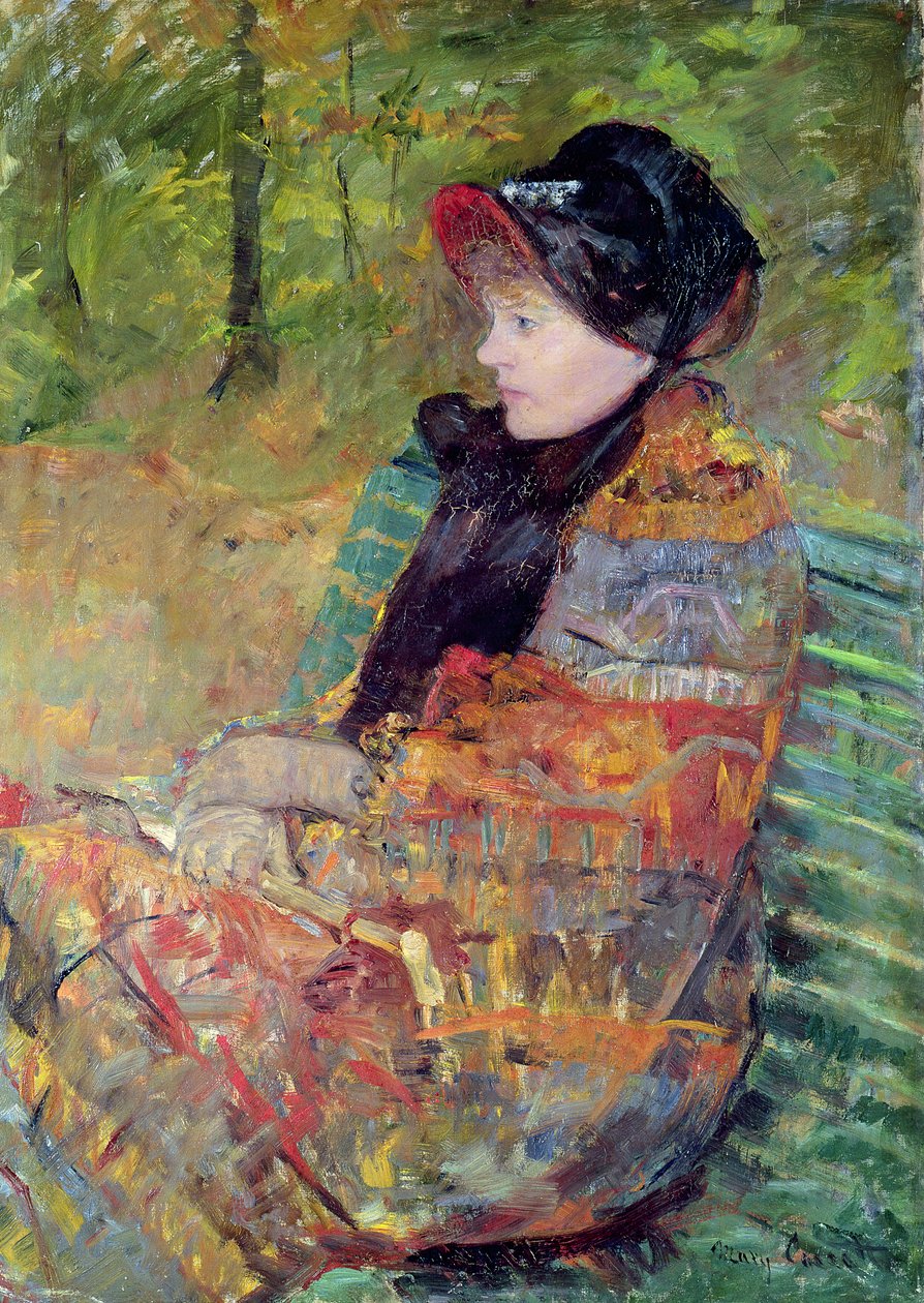 Portret van Mlle C. Lydia Cassatt, 1880 door Mary Cassatt