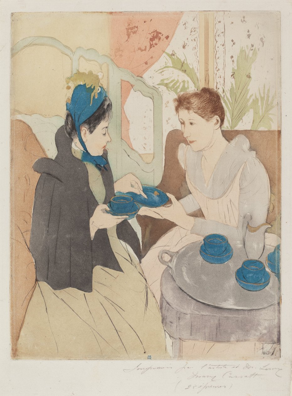 Theekransje door Mary Cassatt