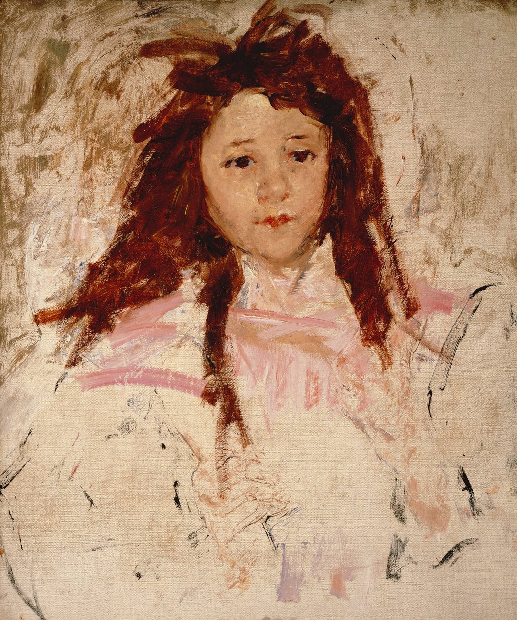 Agnes, 1910 door Mary Cassatt