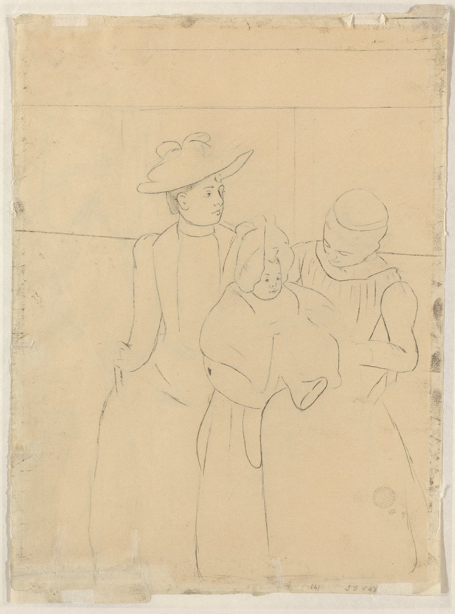 In de Omnibus door Mary Cassatt
