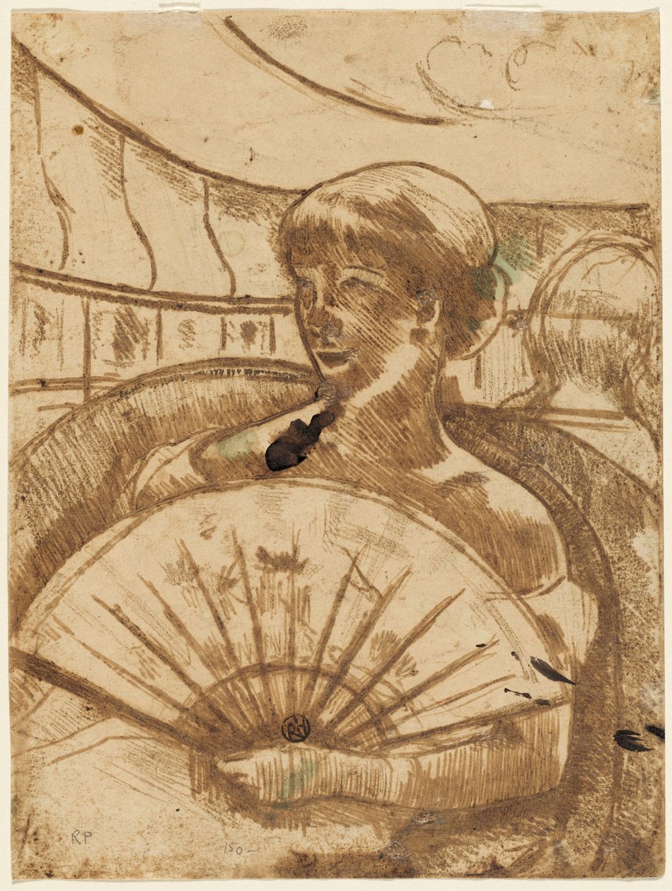 In de Operabox (verso) door Mary Cassatt
