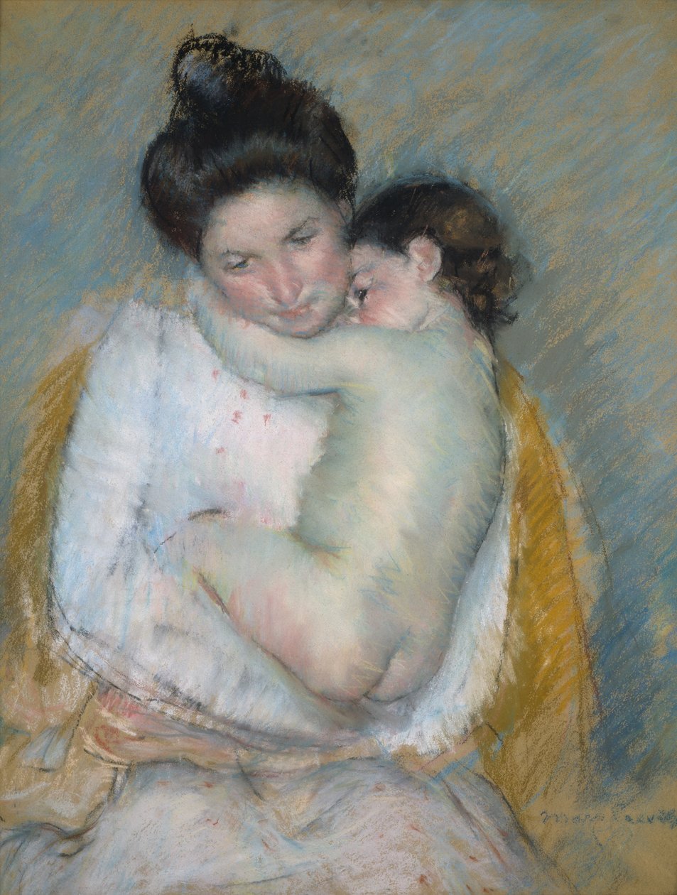 Slaperig Nicolle door Mary Cassatt