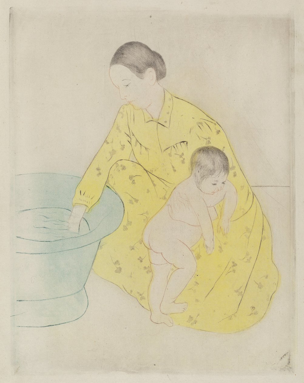 Het Bad door Mary Cassatt