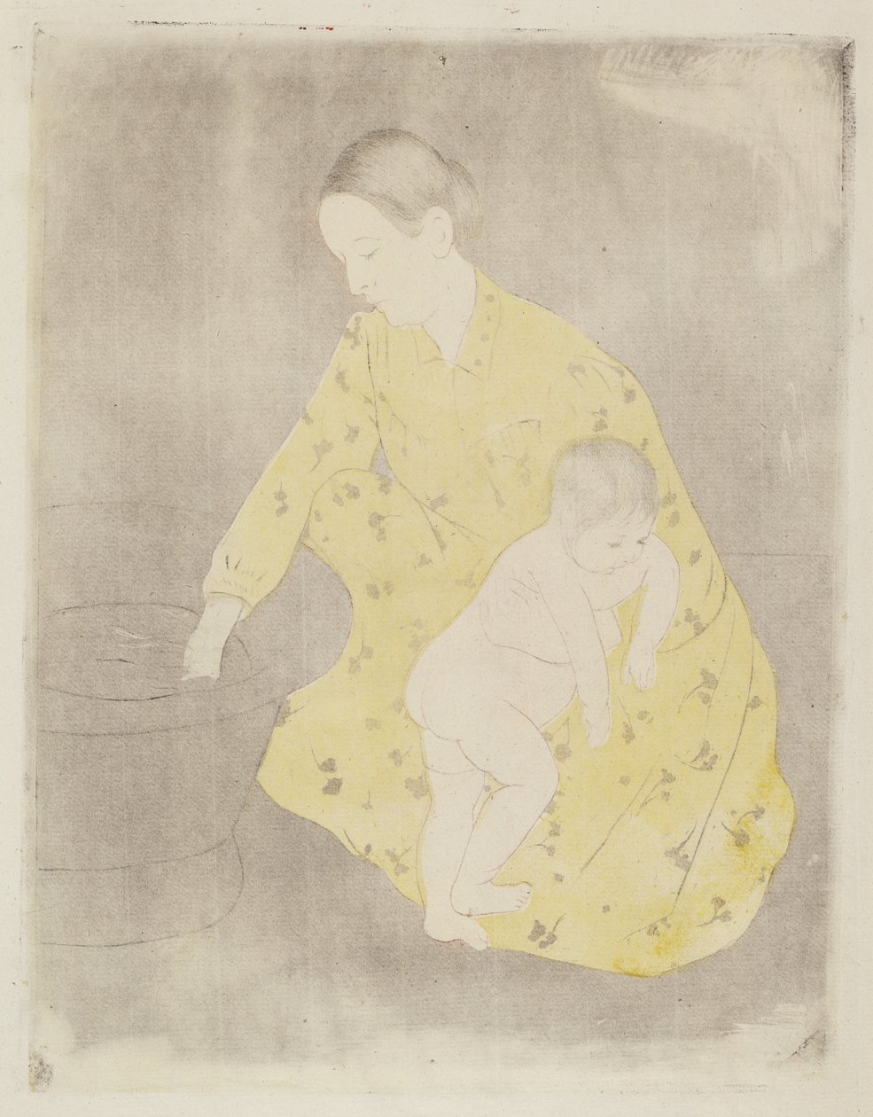 Het bad door Mary Cassatt