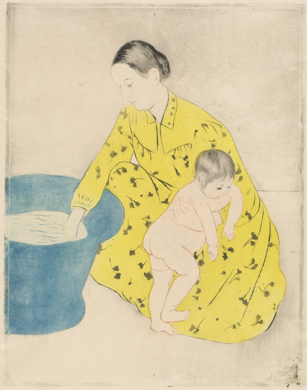 Het bad door Mary Cassatt