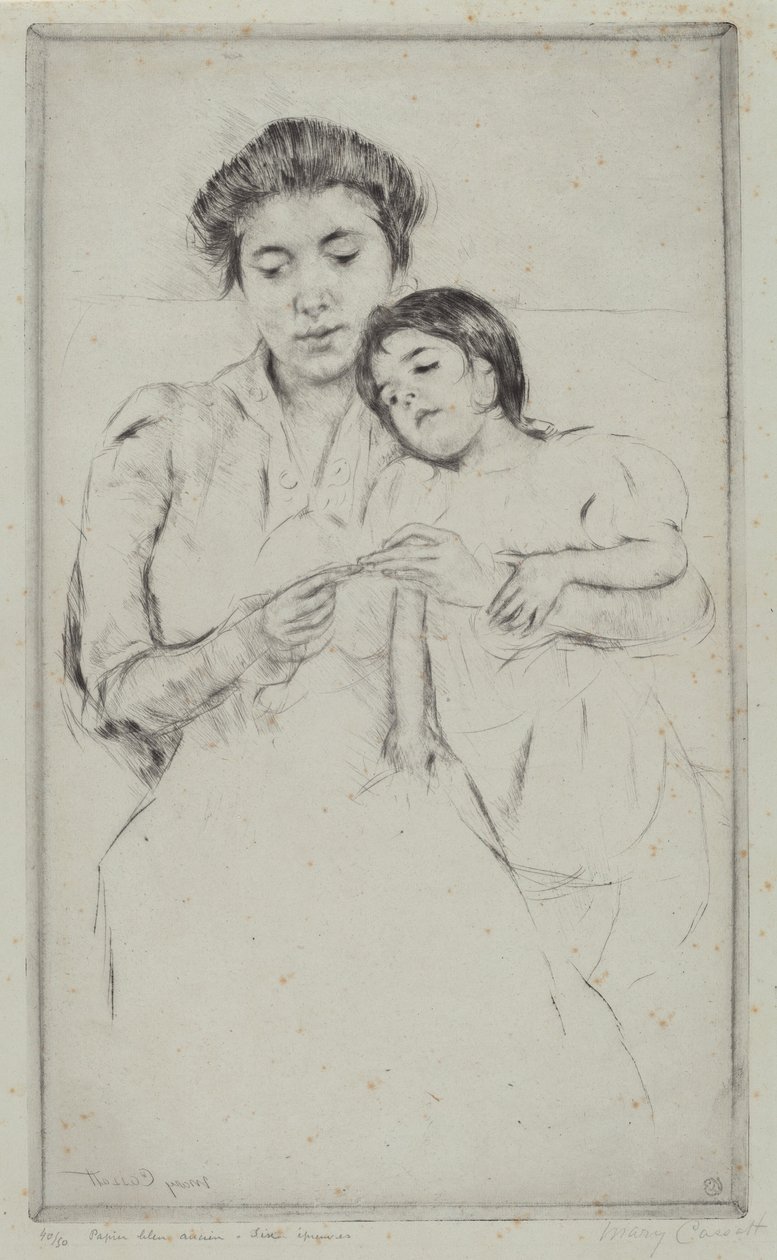 De Haakles door Mary Cassatt