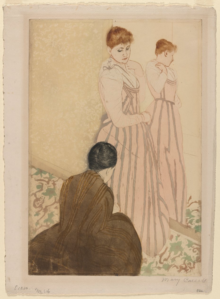 De Paskamer, 1890-1891 door Mary Cassatt