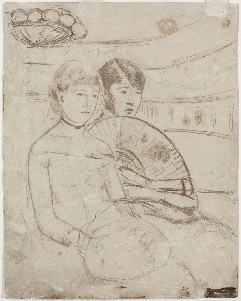 De Loge [verso], 1882 door Mary Cassatt