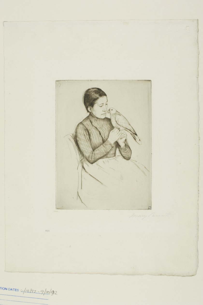De papegaai door Mary Cassatt