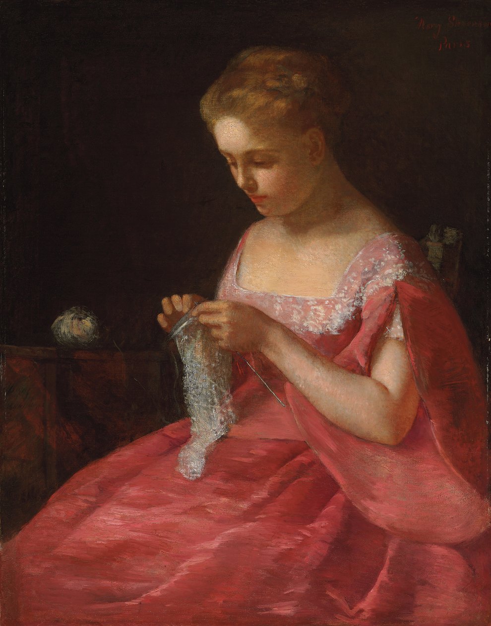 De jonge bruid, ca. 1866-67 door Mary Cassatt