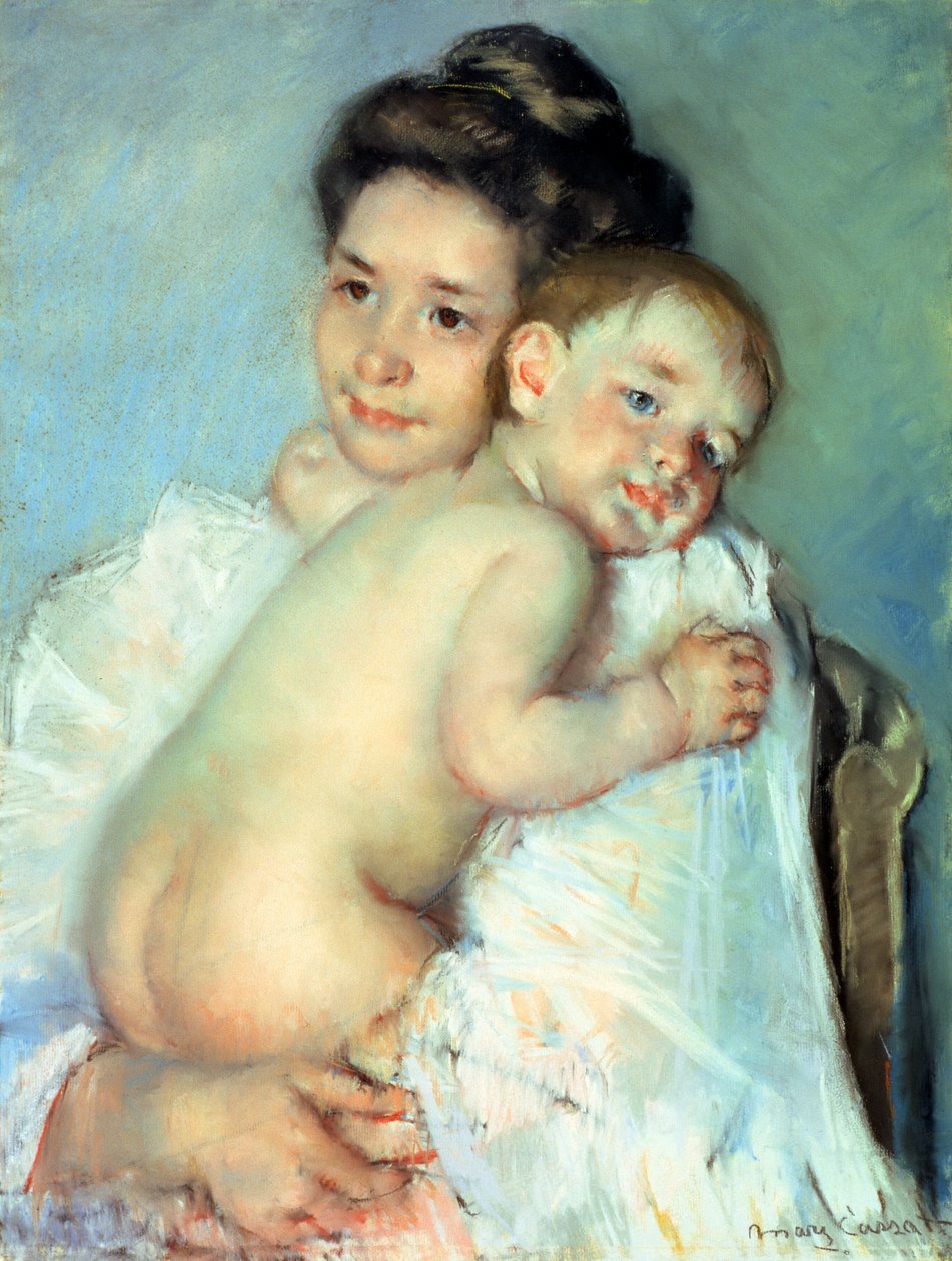 De jonge moeder door Mary Cassatt