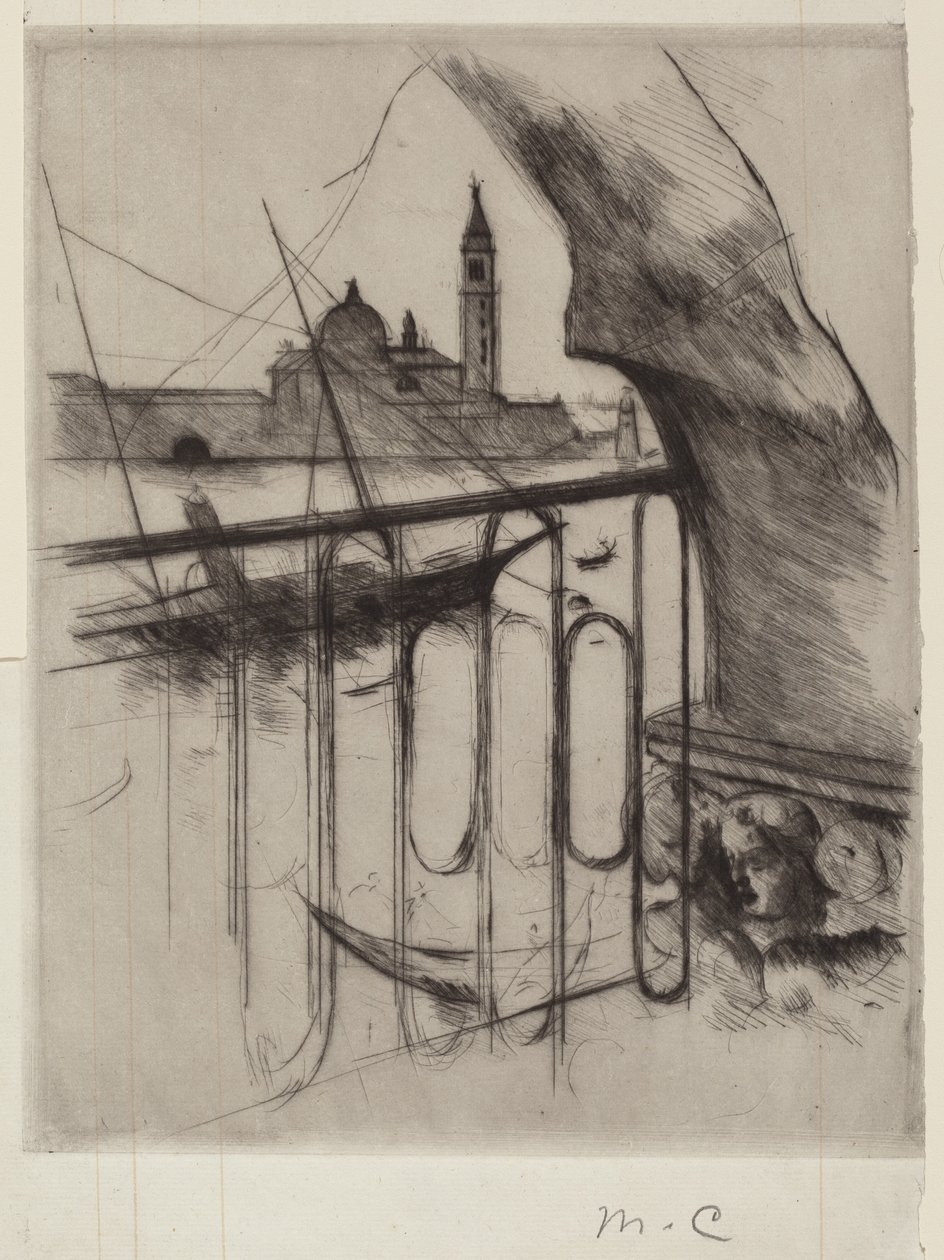 Uitzicht op Venetië door Mary Cassatt
