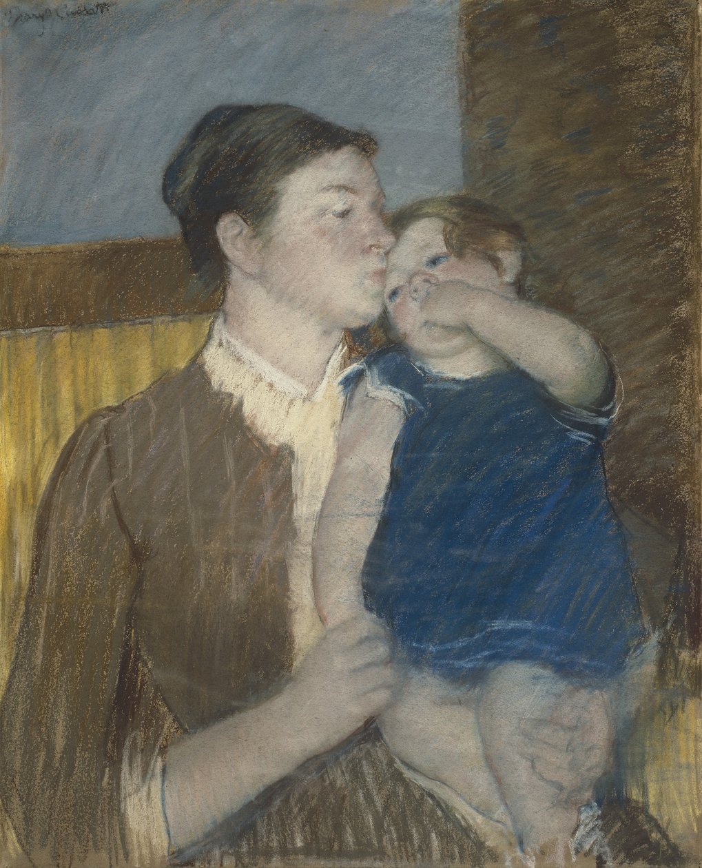 Jonge moeder door Mary Cassatt