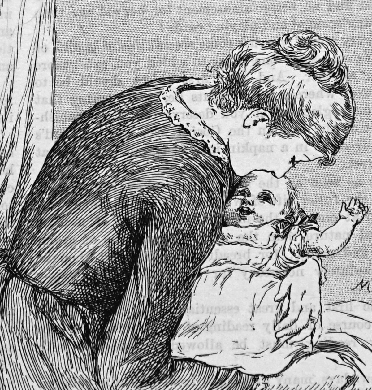 Een moeder die haar kind knuffelt door Mary Ellen Edwards