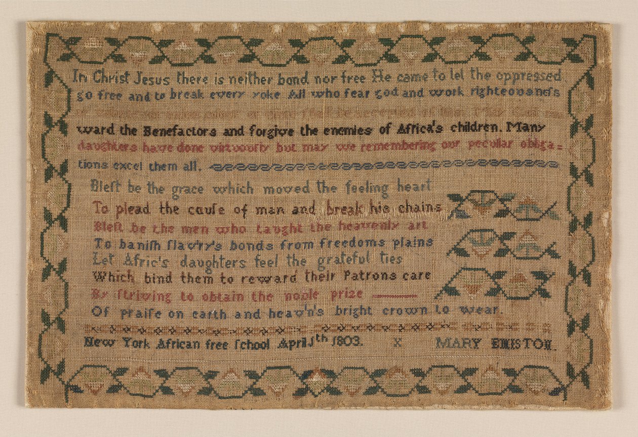Merklap door Mary Emiston