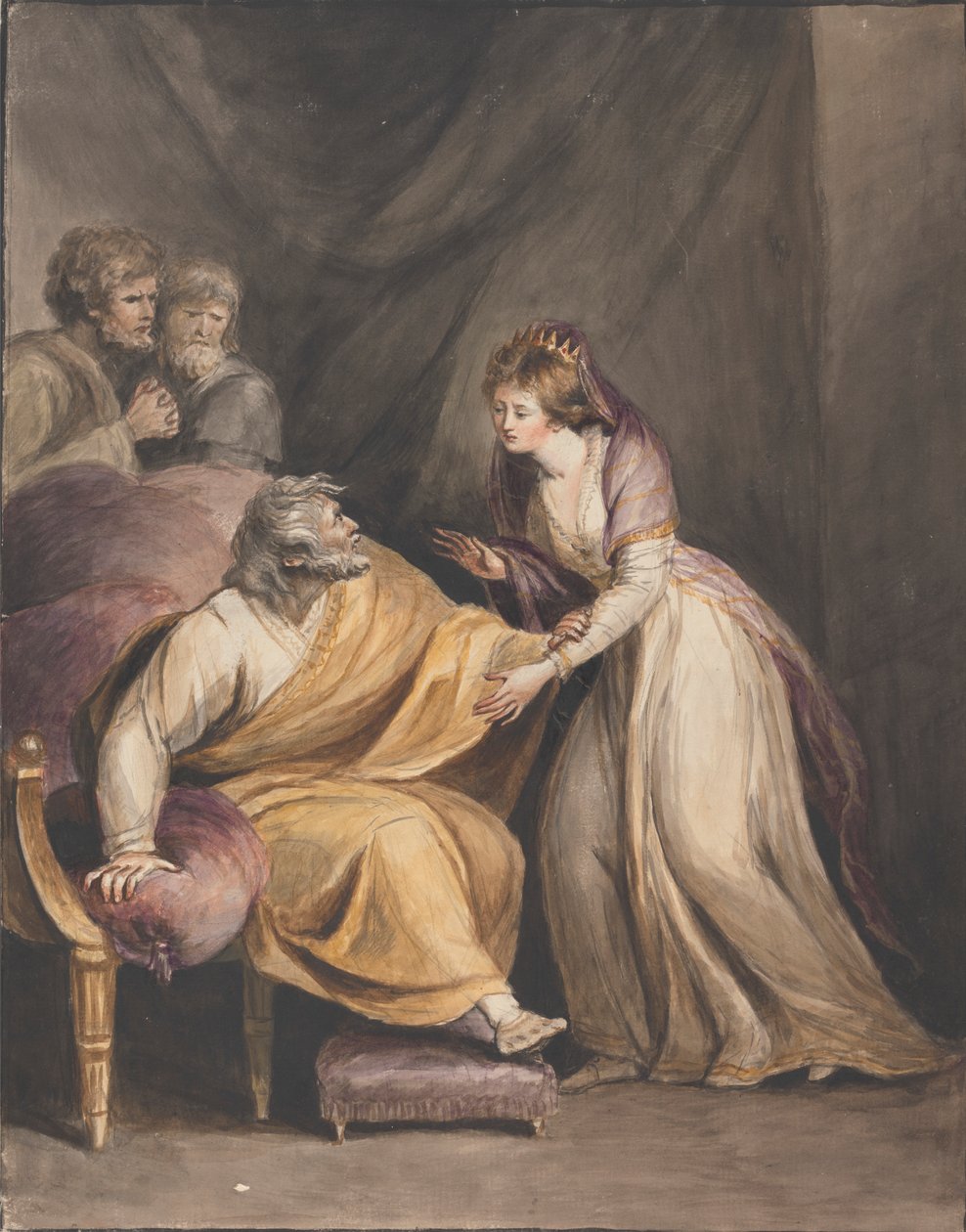 Lear en Cordelia door Mary Hoare