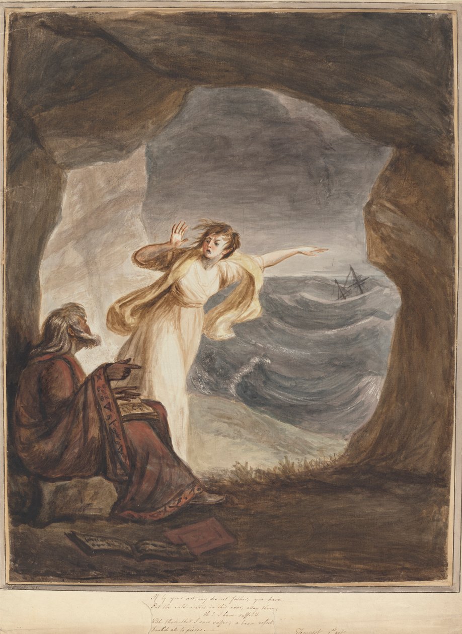 Prospero en Miranda door Mary Hoare