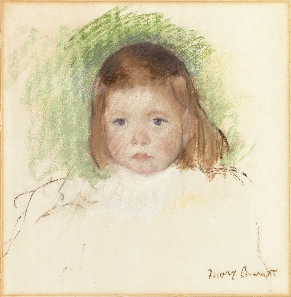 Portret van Ellen Mary Cassatt door Mary Cassatt
