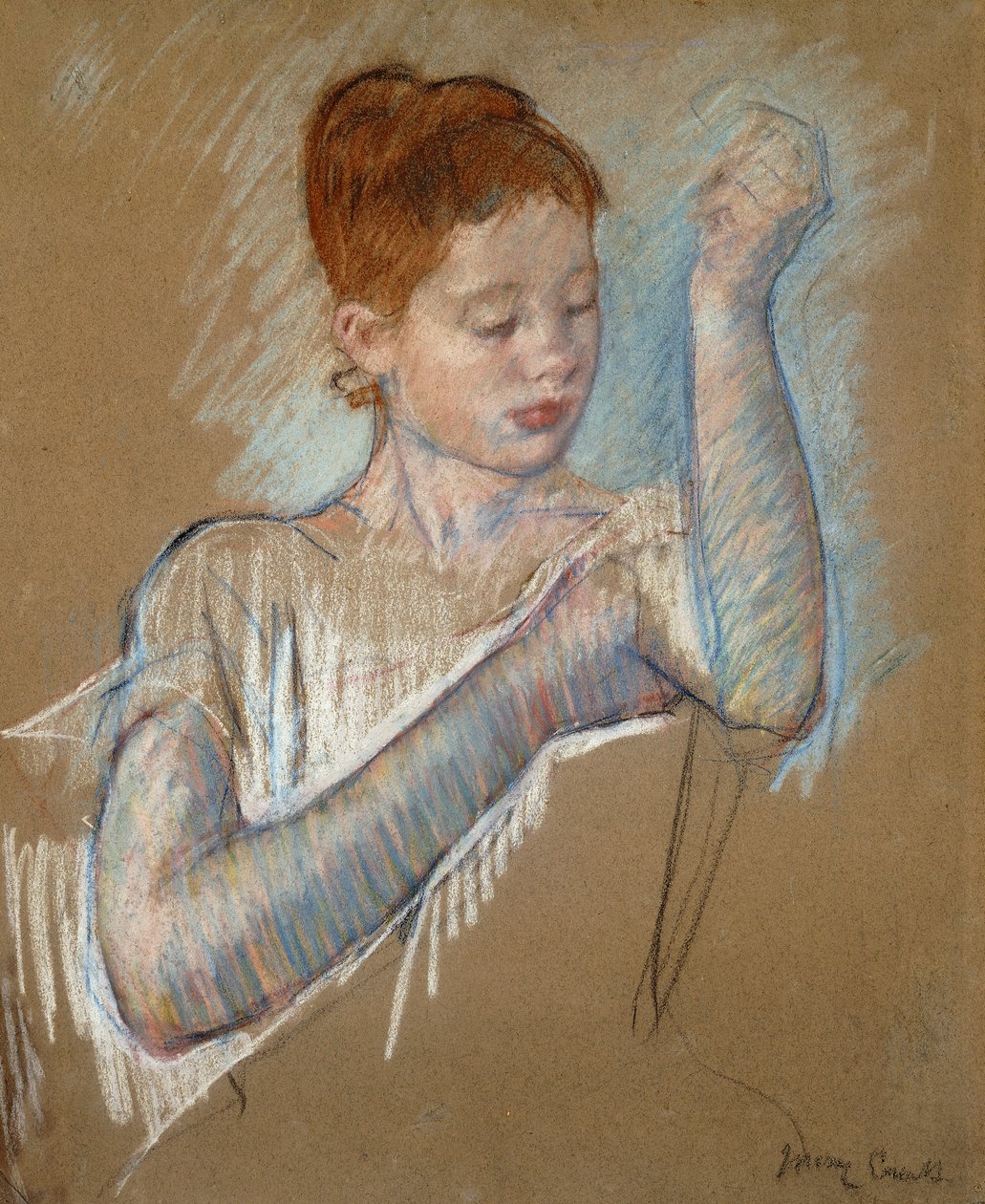 De lange handschoenen, 1889 door Mary Cassatt