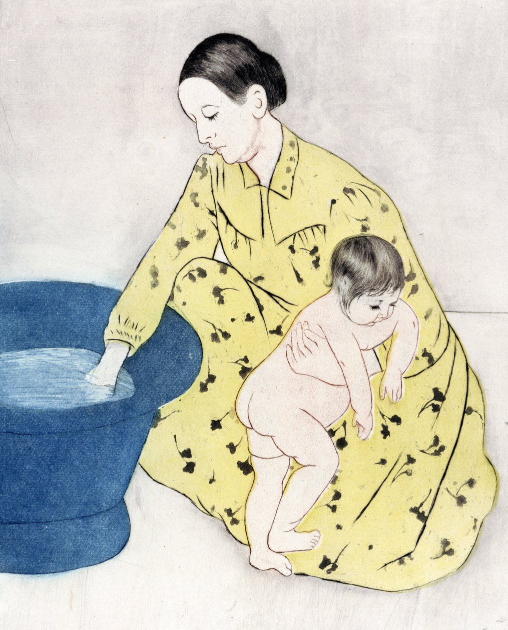 Het bad door Mary Stevenson Cassatt