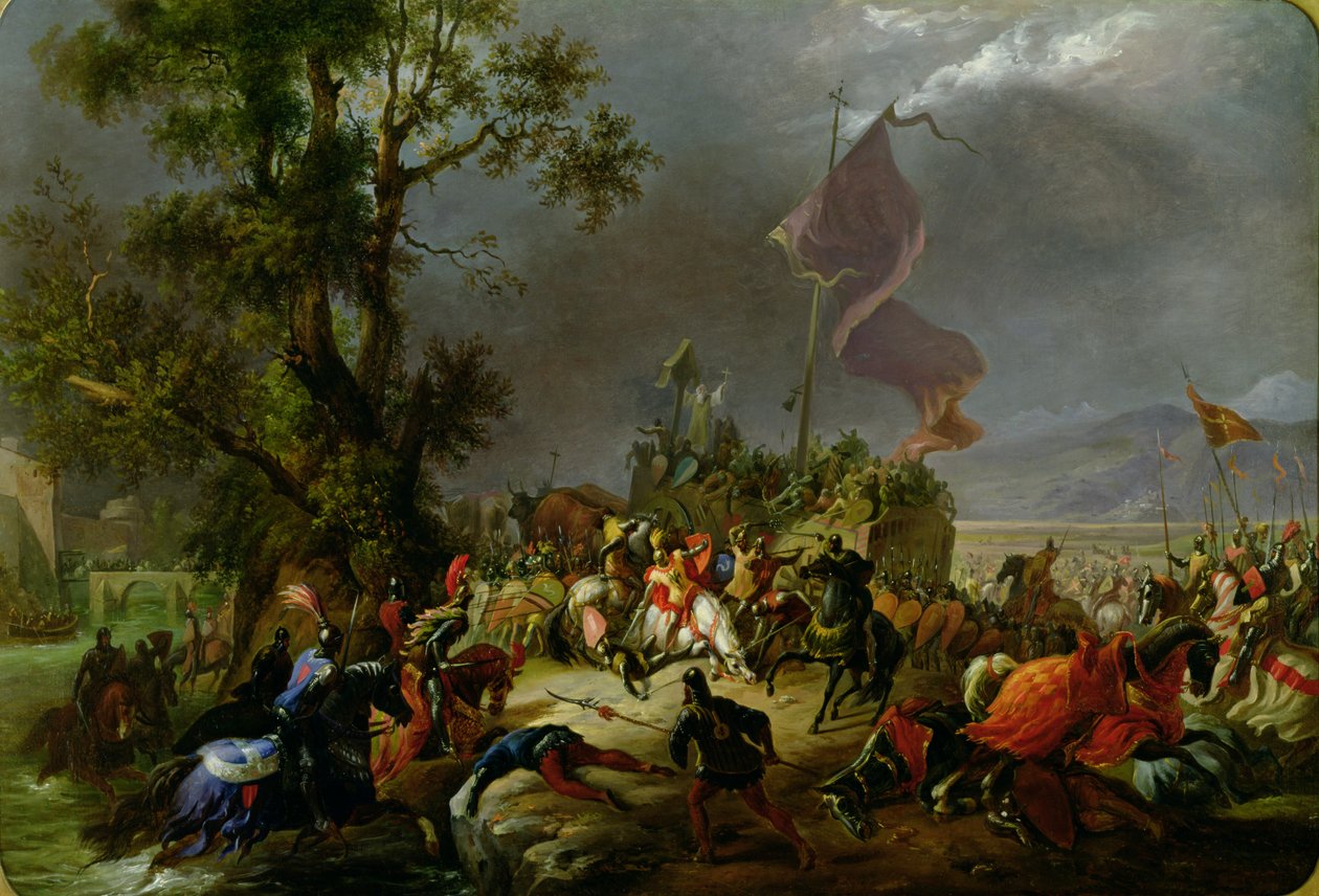De Slag bij Legnano in 1176, 1831 door Massimo Taparelli d