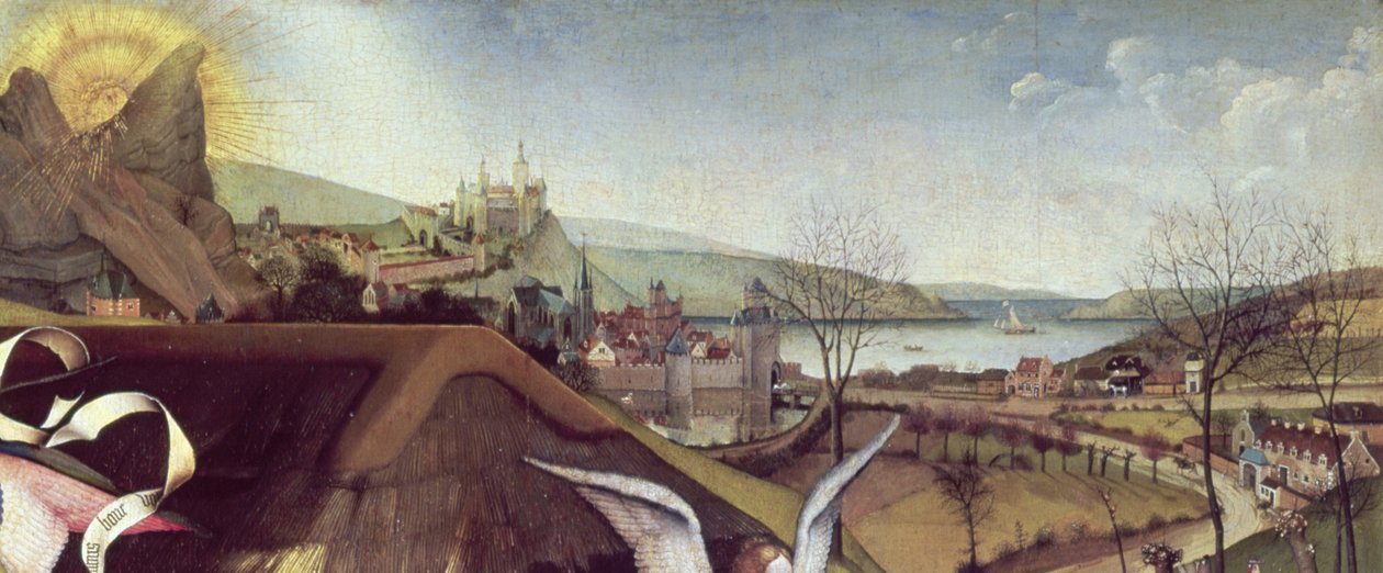 Geboorte, c.1425 (detail) door Master of Flémalle
