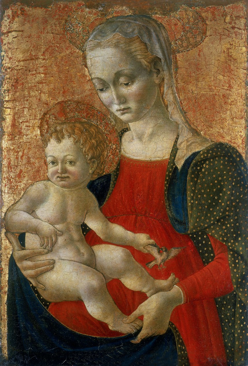 Madonna met Kind, ca. 1440-1460 door Master of Pratovecchio attr.to Master of Pratovecchio attr.to