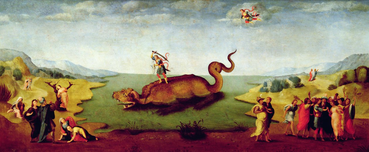 Perseus redt Andromeda door Master of Serumido