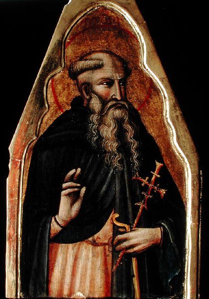 St. Antonius door Master of Teplice